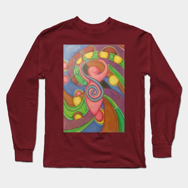 New Age Long Sleeve T-Shirt by ChaChaDivineArt